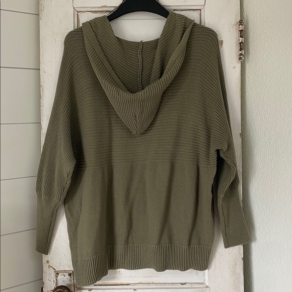 Marled Reunited Olive Knit Cardigan SzLarge - Picture 3 of 4